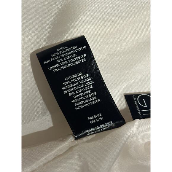 Kenneth Cole NY Women's 3/4 Chevron Quilted Puffer w/Faux Fur Trimmed Hood Sz XL - Picture 6 of 9